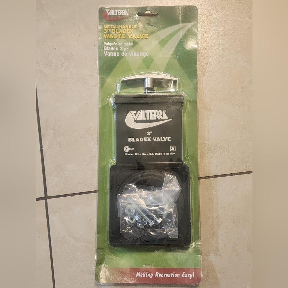 Valterra T1003vpm Bladex 3 Inch Waste Valve Body With Metal Handle  Mess Free
